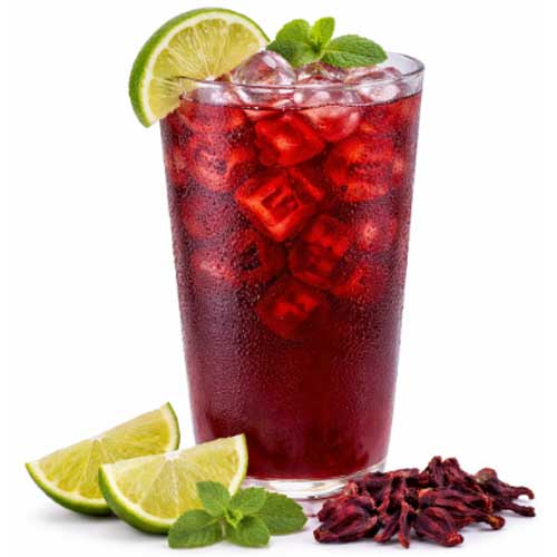 VASO DE FLOR DE JAMAICA